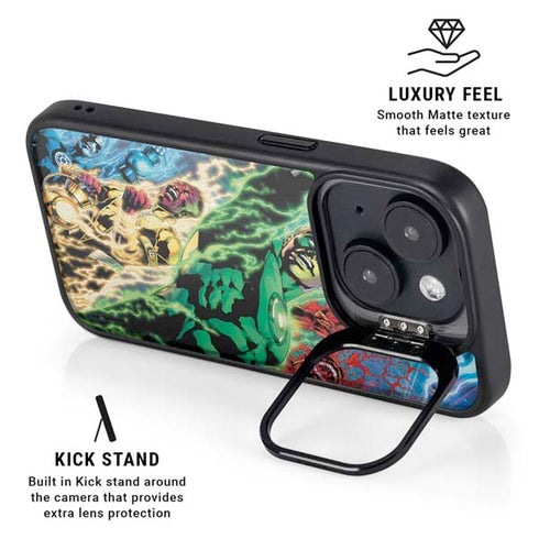 DC Comics Green Lantern Blackest Night Art work by Ivan Reis iPhone 14 Kickstand Case